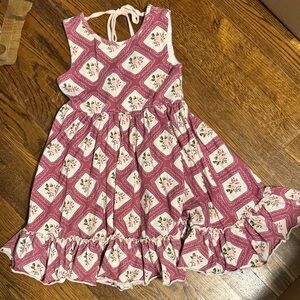 Floral Pink Kids Dress
